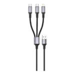 Green Lion 3-In-1 USB-A Cable with 2 USB-C & Lightning