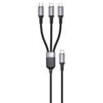 Green Lion 3-In-1 USB-C Cable with 2 USB-C & Lightning