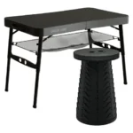 Green Lion Foldable Travel Camping Table & Stool
