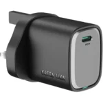 Green Lion Supra 45W UK Wall Charger - Black/Grey