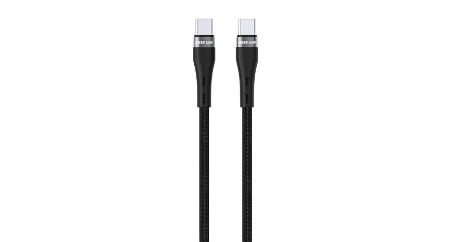 Green Lion USB-C to USB-C Braided Cable 1 Green Lion USB-C to USB-C Braided Cable