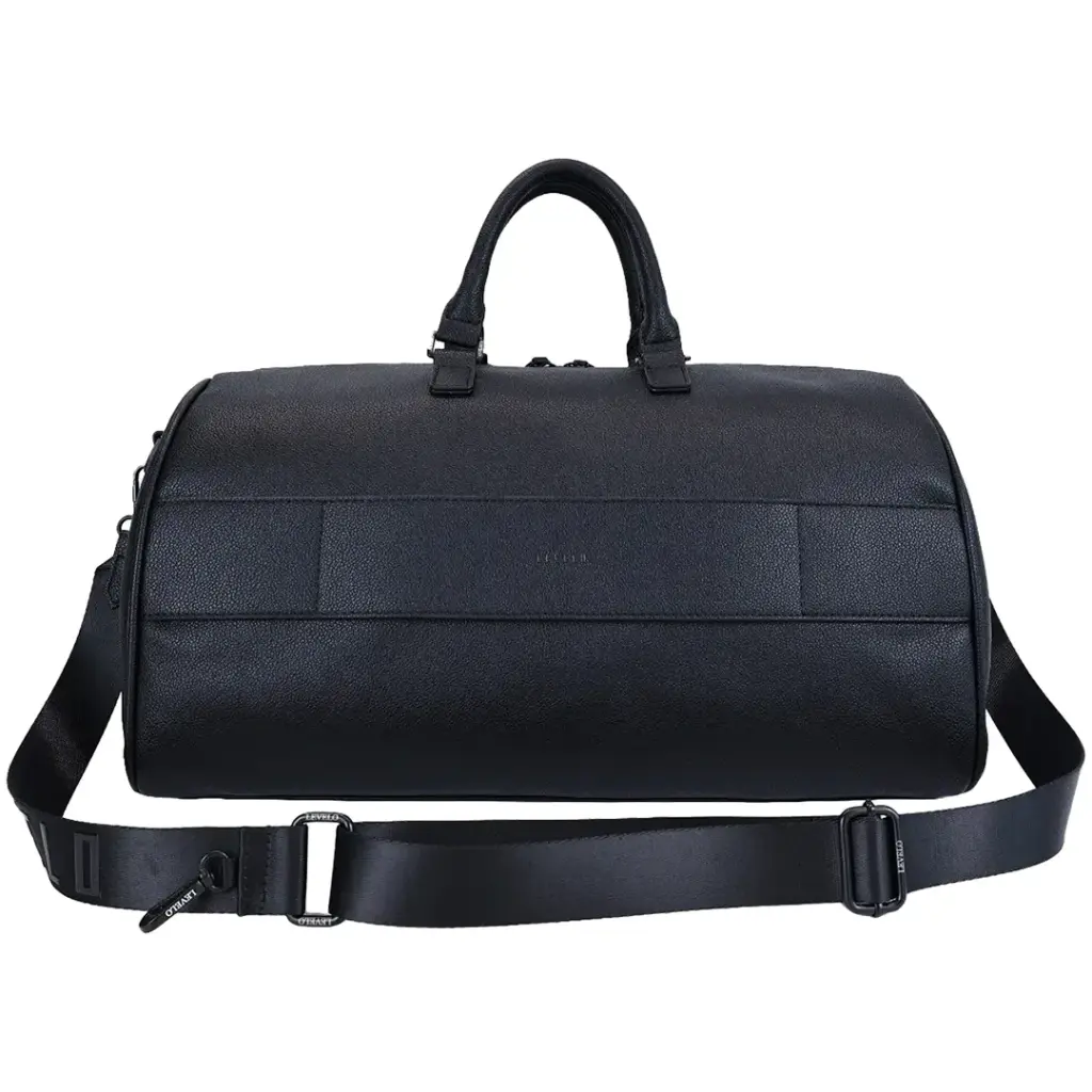 Levelo Carryall PU Leather Duffle Bag 3 Levelo Carryall PU Leather Duffle Bag - Image 3