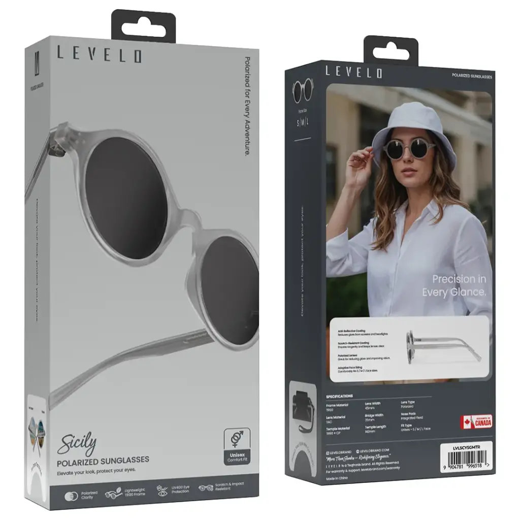 Levelo Sicily Polarized Sunglasses - Matte 6 Levelo Sicily Polarized Sunglasses - Matte - Image 6