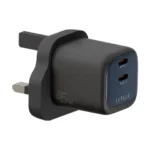 Levelo Vero GaN Double Port Adapter 45W - Black / Blue