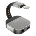 Porodo 2-In-1 Adapter Lightning To 3.5mm Aux Audio & Charging