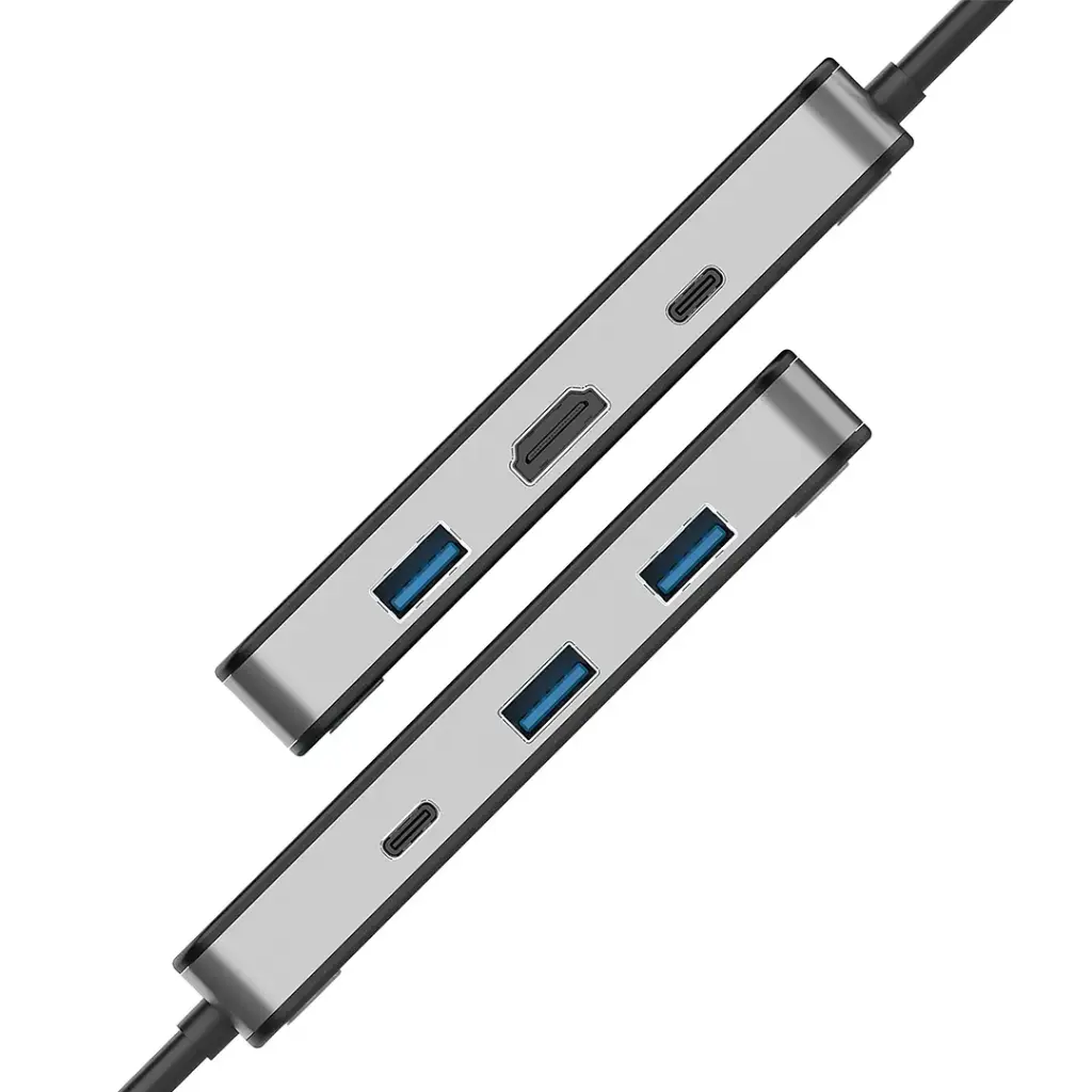 Porodo 6-In-1 Multi-Port USB-C Hub with Smart Digital Display - Image 7