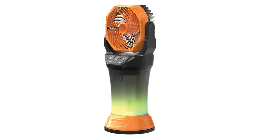 Porodo FreshPulse Portable Misting Fan - Orange & Black 1 Porodo FreshPulse Portable Misting Fan - Orange & Black