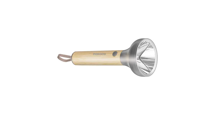 Porodo Lifestyle Birch 190 Wooden LED Flashlight - Wooden 1 Porodo Lifestyle Birch 190 Wooden LED Flashlight - Wooden