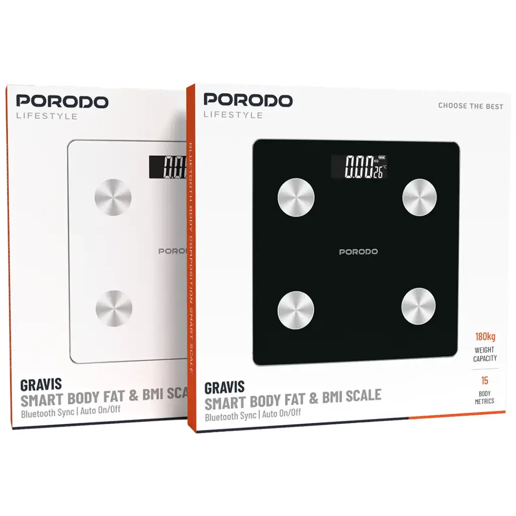 Porodo Lifestyle Gravis Smart Body Fat & BMI Scale 3 Porodo Lifestyle Gravis Smart Body Fat & BMI Scale - Image 3