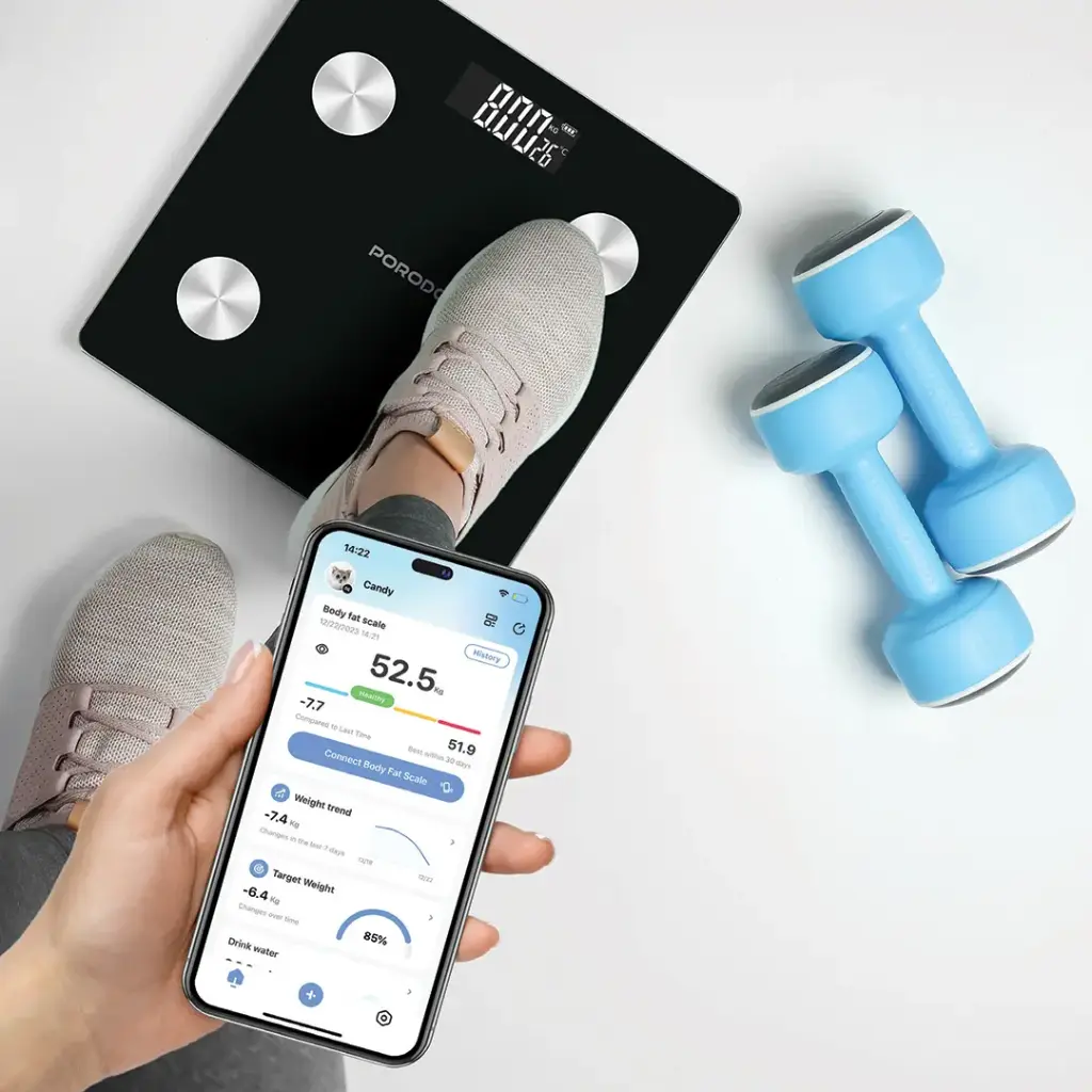 Porodo Lifestyle Gravis Smart Body Fat & BMI Scale 4 Porodo Lifestyle Gravis Smart Body Fat & BMI Scale - Image 4