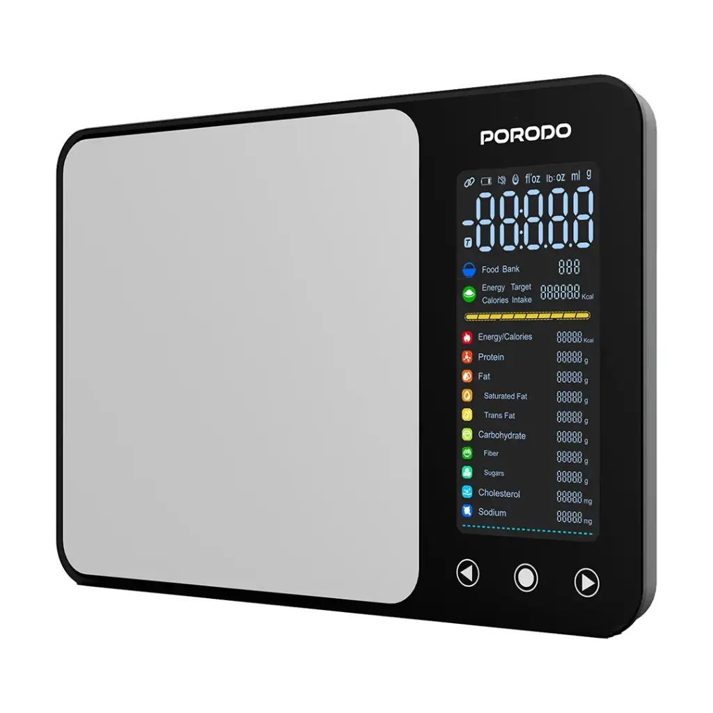 Porodo Lifestyle Kalio Smart Food Kitchen Scale Measuring Tape with Nutritional Calculator 3 Porodo Lifestyle Kalio Smart Food Kitchen Scale Measuring Tape with Nutritional Calculator - Image 3