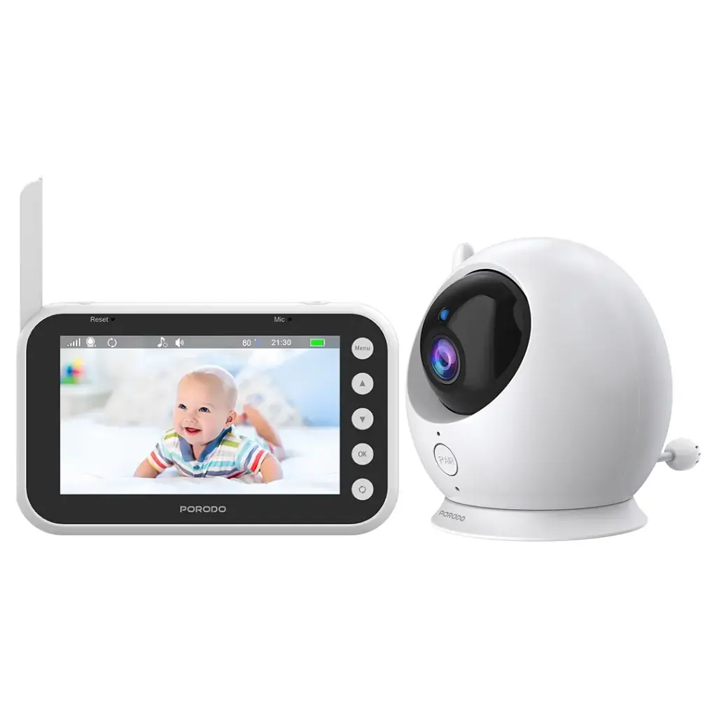 Porodo Lifestyle Lumi Baby Smart Monitor with Camera and Display Screen 3 Porodo Lifestyle Lumi Baby Smart Monitor with Camera and Display Screen - Image 3