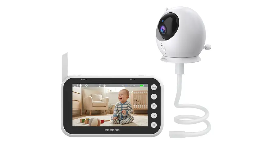 Porodo Lifestyle Lumi Baby Smart Monitor with Camera and Display Screen 1 Porodo Lifestyle Lumi Baby Smart Monitor with Camera and Display Screen