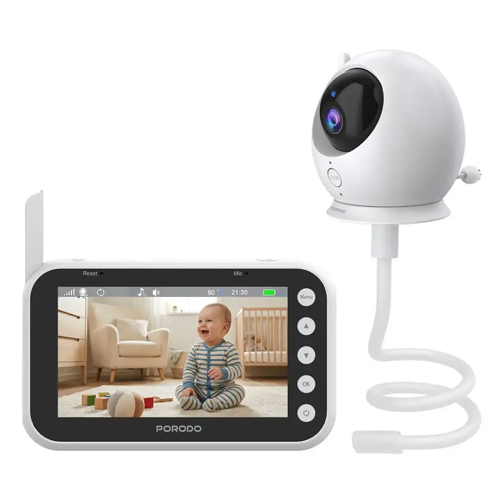 Porodo Lifestyle Lumi Baby Smart Monitor with Camera and Display Screen 2 Porodo Lifestyle Lumi Baby Smart Monitor with Camera and Display Screen - Image 2