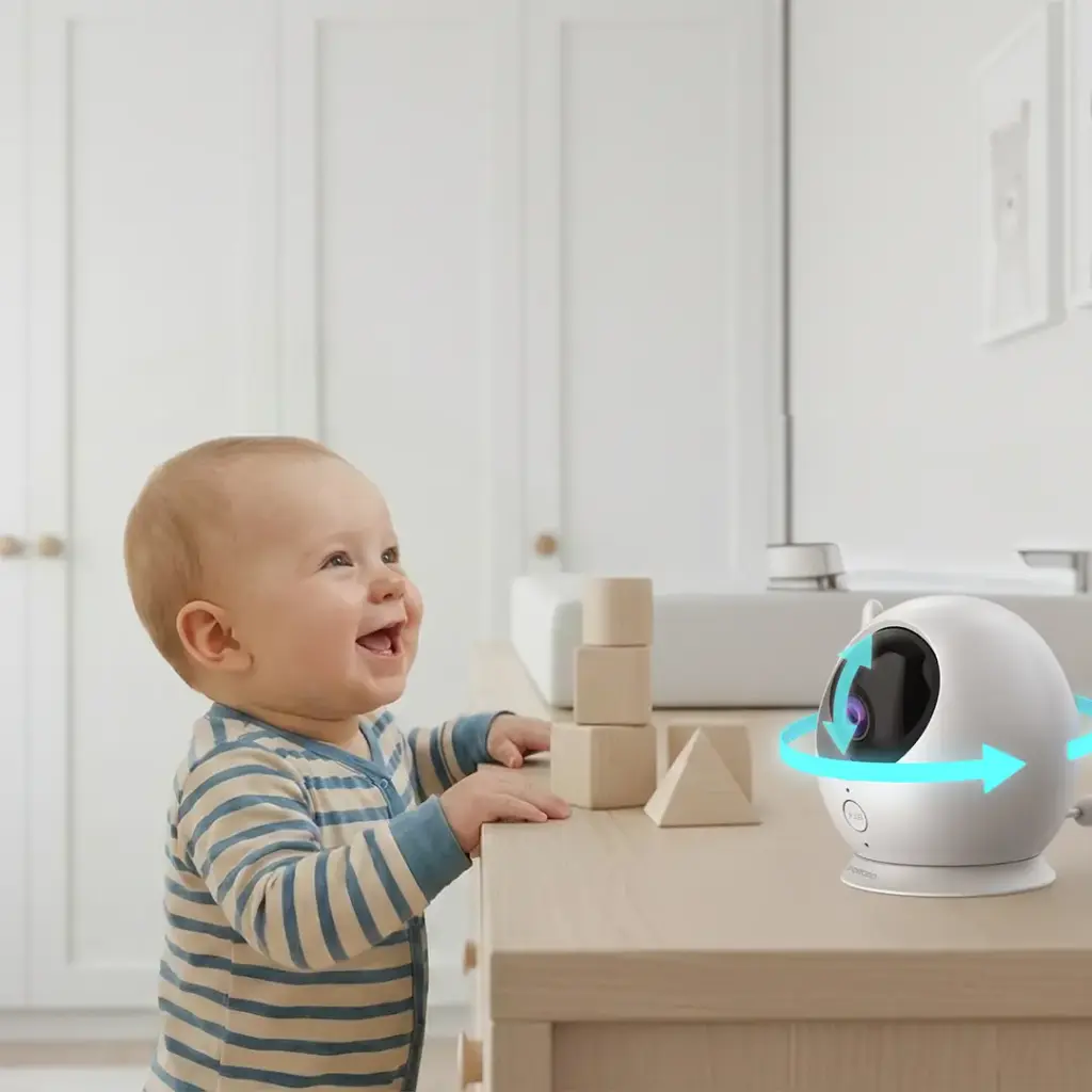 Porodo Lifestyle Lumi Baby Smart Monitor with Camera and Display Screen 6 Porodo Lifestyle Lumi Baby Smart Monitor with Camera and Display Screen - Image 6
