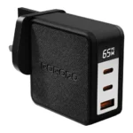 Porodo Quantum GaN 65W Multi-Port Charger with Digital Display