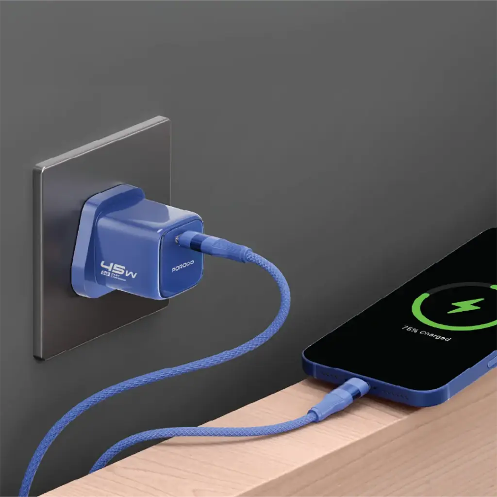 Porodo Tezorenzza USB-C Wall Adaptor 4 Porodo Tezorenzza USB-C Wall Adaptor - Image 4