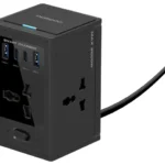 Porodo Universal GaN Multi-Port Cube Adapter with 4 AC Sockets