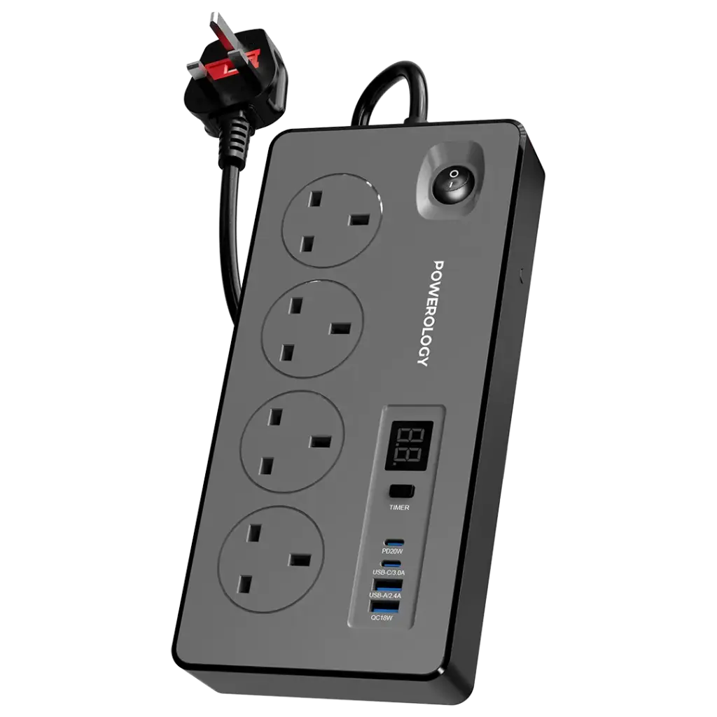 Powerology 4AC 2990W Power Strip 2 Powerology 4AC 2990W Power Strip - Image 2