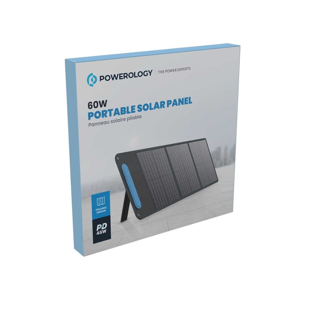 Powerology 60W Mono-Crystalline Solar Panel- Black 3 Powerology 60W Mono-Crystalline Solar Panel- Black - Image 3