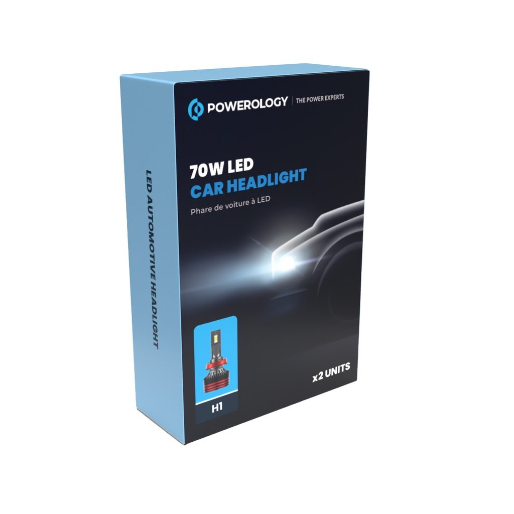 Powerology 70W LED Car Headlight H1 3 Powerology 70W LED Car Headlight H1 - Image 3