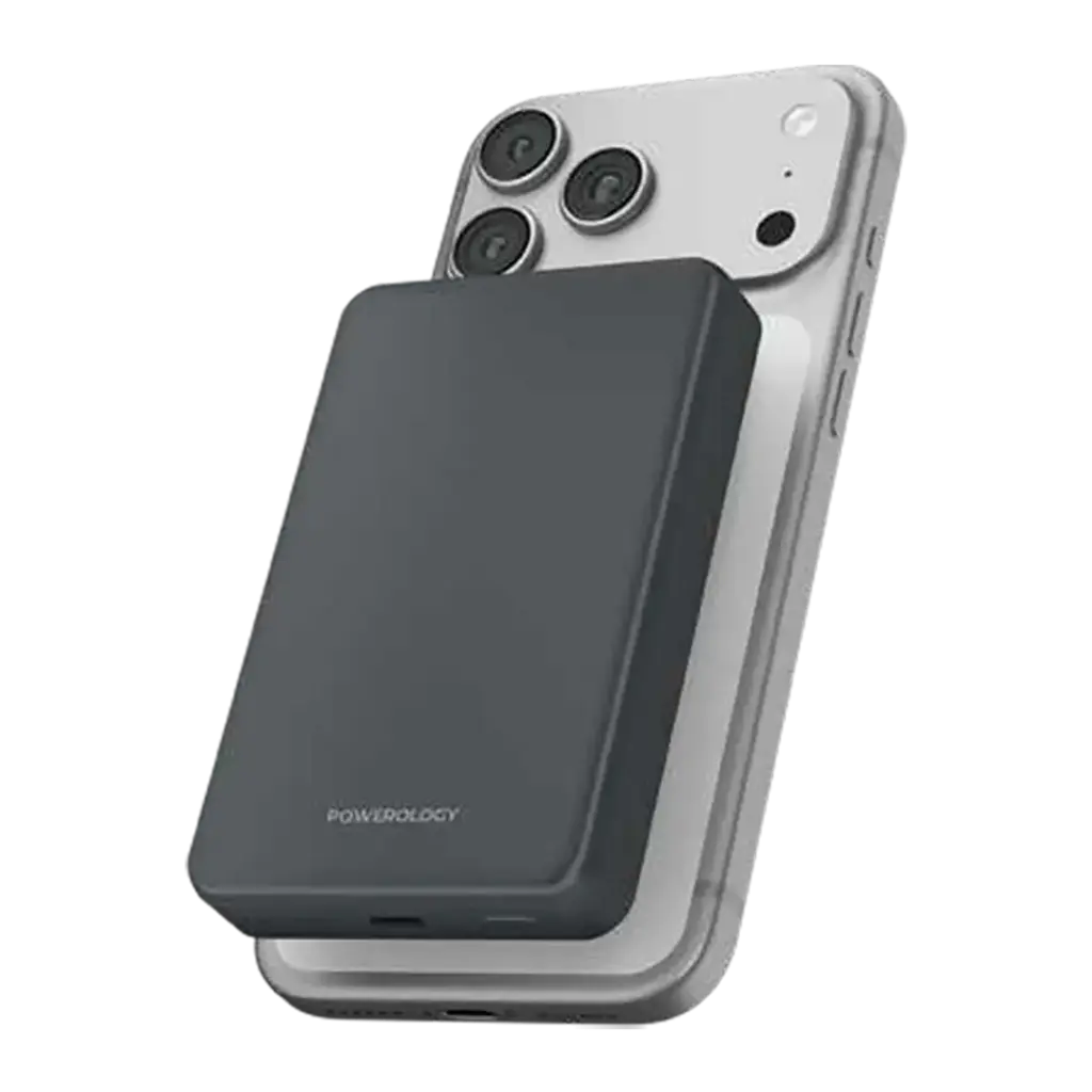 Powerology Blanc25 10000mAh MagSafe Power Bank 2 Powerology Blanc25 10000mAh MagSafe Power Bank - Image 2