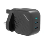 Powerology Gan Dual USB-C Wall Charger