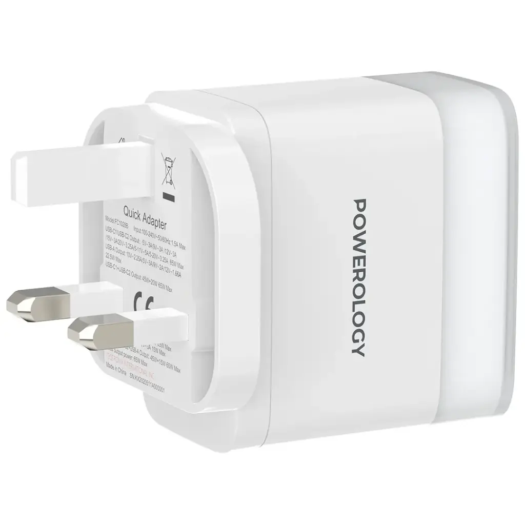 Powerology Lunex Series Fast Charging Adapter PD 65W 4 Powerology Lunex Series Fast Charging Adapter PD 65W - Image 4