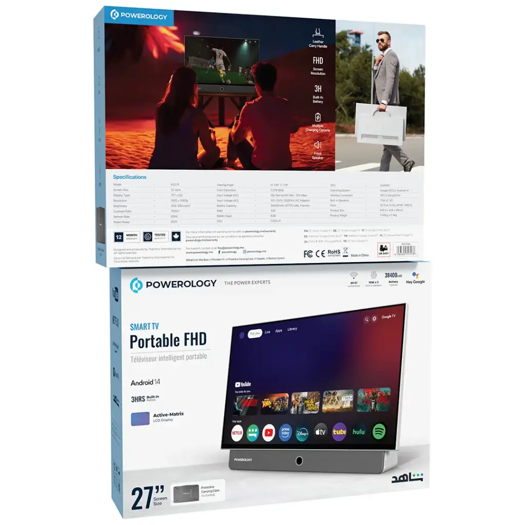 Powerology Portable FHD Smart TV 6 Powerology Portable FHD Smart TV - Image 6