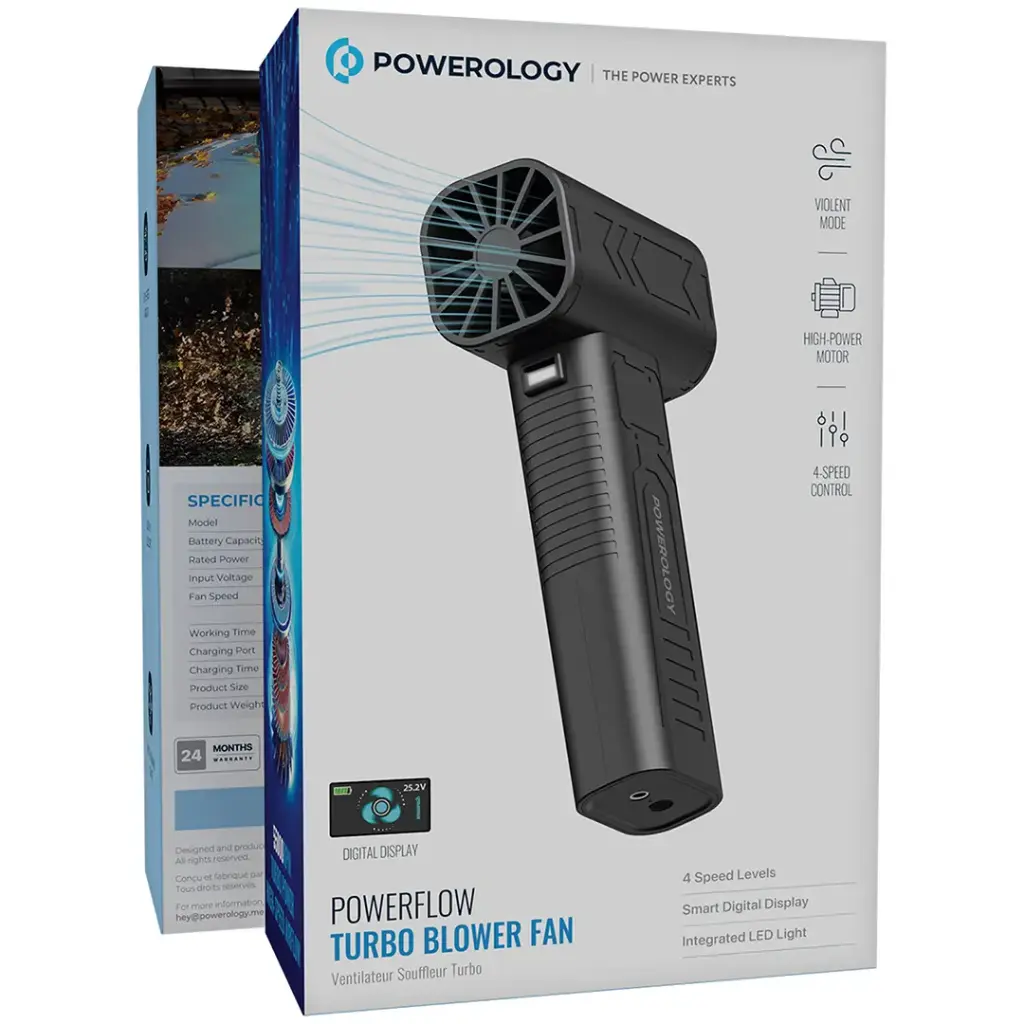 Powerology Powerflow Turbo Blower Fan 3 Powerology Powerflow Turbo Blower Fan - Image 3