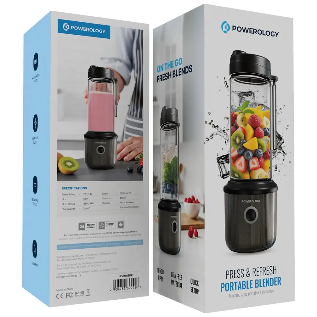 Powerology Press & Refresh Portable Blender 4 Powerology Press & Refresh Portable Blender - Image 4