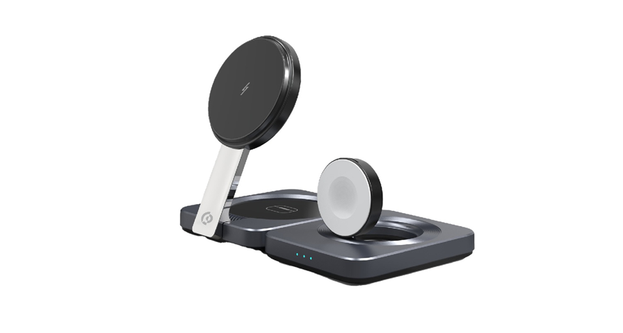 Powerology Qi2-15W Magsafe iPH15 Multi-Device Charging Stand 1 Powerology Qi2-15W Magsafe iPH15 Multi-Device Charging Stand