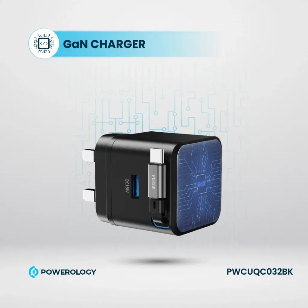 Powerology Single Output | Retractable GaN Charger 7 Powerology Single Output | Retractable GaN Charger - Image 7