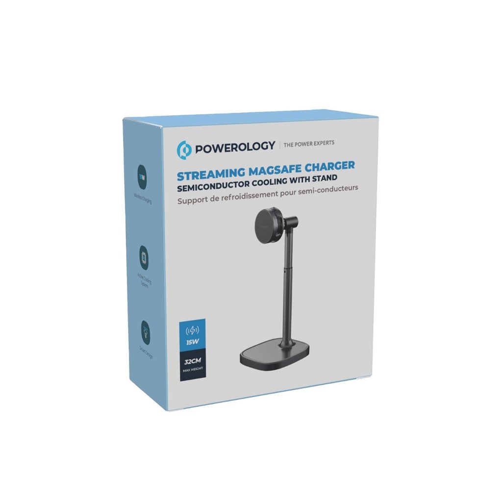 Powerology Streaming MagSafe Charger Semiconductor Cooling With Stand 5 Powerology Streaming MagSafe Charger Semiconductor Cooling With Stand - Image 5