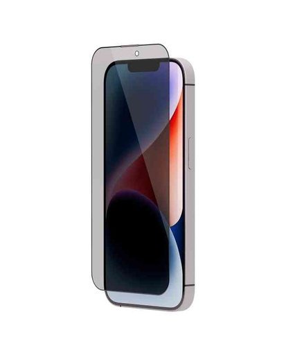 Levelo Privacy Black-Edition Silicone Edge Tempered Screen Protector For iPhone 14 / 13 / 12 (Pro / Pro Max) 1 Levelo Privacy Black-Edition Silicone Edge Tempered Screen Protector For iPhone 14 / 13 / 12 (Pro / Pro Max)