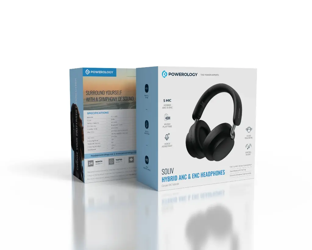 POWEROLOGY SOLIV HYBRID ANC & ENC HEADPHONES Casque ENC hybride 6 POWEROLOGY SOLIV HYBRID ANC & ENC HEADPHONES Casque ENC hybride - Image 6