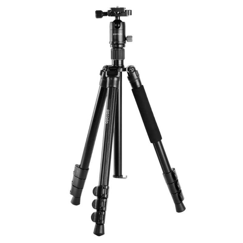 Porodo Aluminum Tripod with Ball Head 1 Porodo Aluminum Tripod with Ball Head