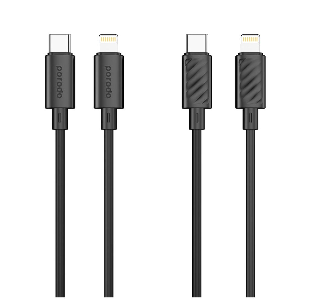 Porodo Blue 20W PD Type C to Lightning PVC Cable 1.2M - Image 2