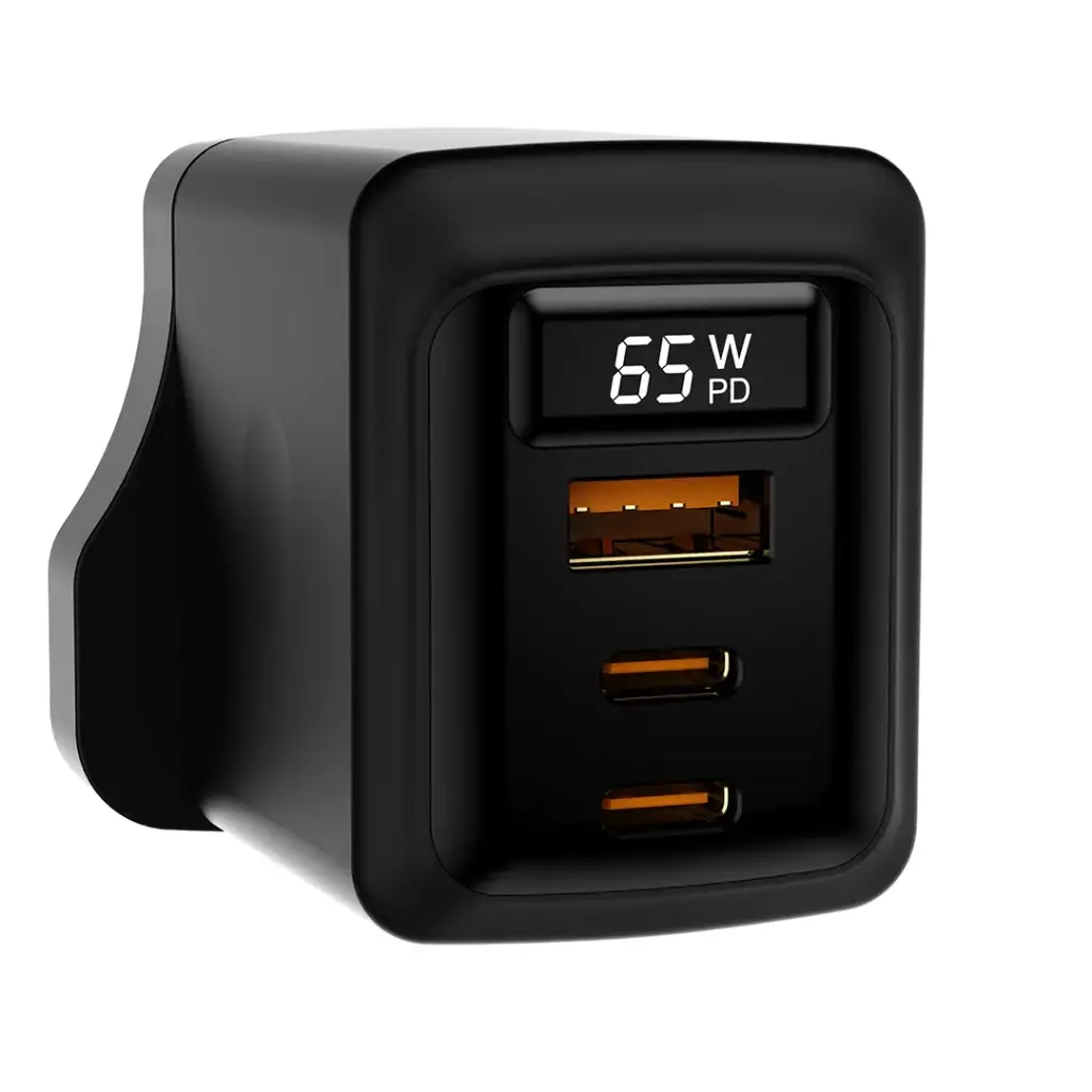 Porodo GaN 65W Multi-Port Wall Charger 2 Porodo GaN 65W Multi-Port Wall Charger - Image 2