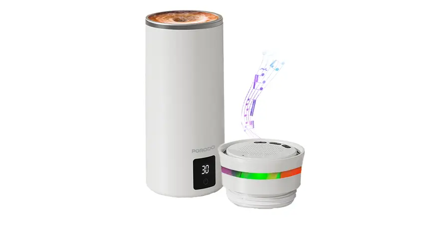 Porodo Lifestyle Fluxmix 350mL Stirring Cup with Speaker 1 Porodo Lifestyle Fluxmix 350mL Stirring Cup with Speaker