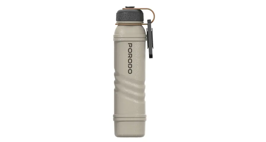 Porodo OneGear with 5000mAh Power Bank with Flashlight & Lighter - Khaki 1 Porodo OneGear with 5000mAh Power Bank with Flashlight & Lighter - Khaki