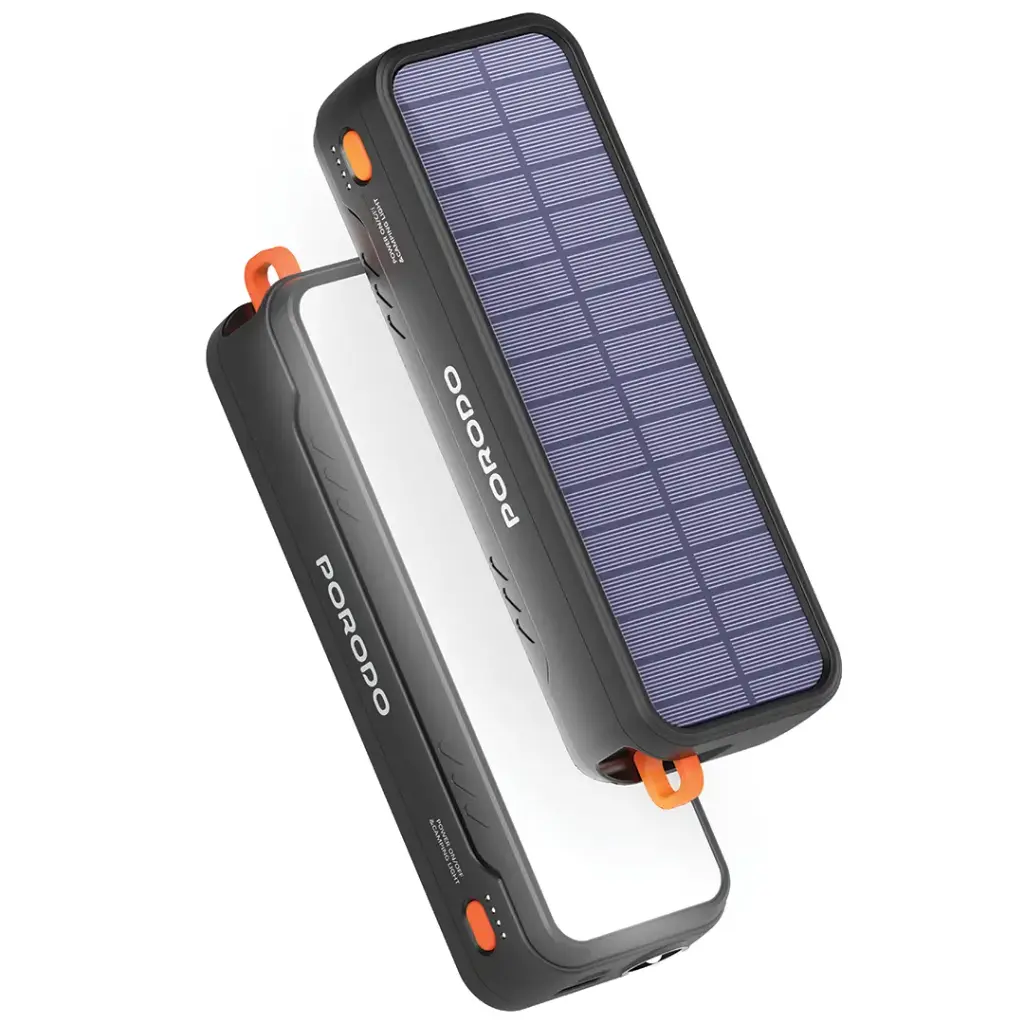 Porodo Solar-Powered 20000mAh Power Bank 2 Porodo Solar-Powered 20000mAh Power Bank - Image 2