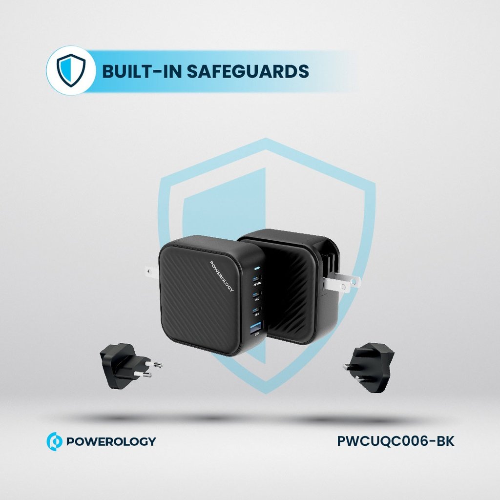 Powerology 100W Triple PD + 1 QC3.0 World Travel Kit 4 Powerology 100W Triple PD + 1 QC3.0 World Travel Kit - Image 4