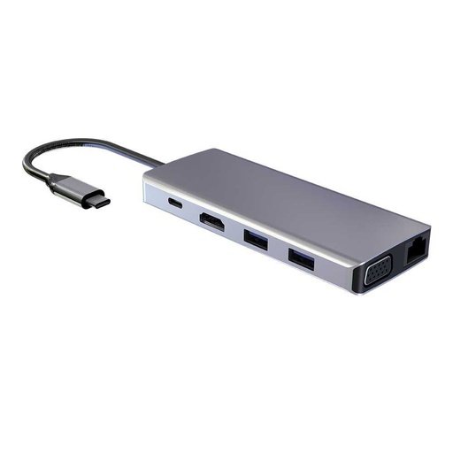 Powerology 11 in 1 USB-C VGA, Ethernet and HDMI Hub 1 Powerology 11 in 1 USB-C VGA, Ethernet and HDMI Hub