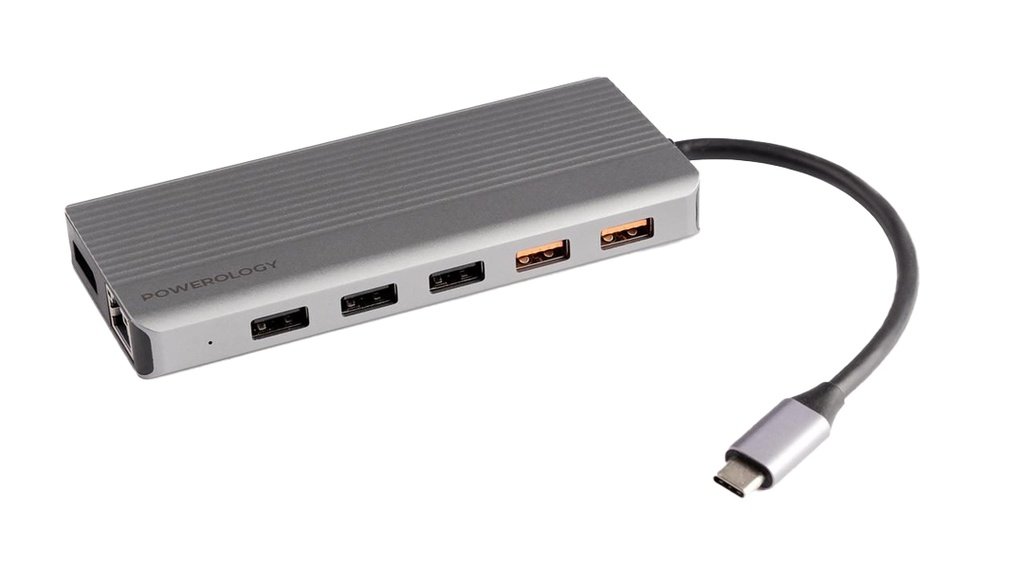 Powerology 12-In-1 HDMI & DisplayPort USB-C HUB Ethernet 5 Powerology 12-In-1 HDMI & DisplayPort USB-C HUB Ethernet - Image 5