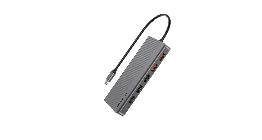Powerology 12-In-1 HDMI & DisplayPort USB-C HUB Ethernet 1 Powerology 12-In-1 HDMI & DisplayPort USB-C HUB Ethernet