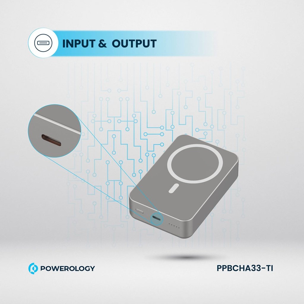 Powerology 20000 mAh 20W PD & 15W Magsafe Powerbank 7 Powerology 20000 mAh 20W PD & 15W Magsafe Powerbank - Image 7