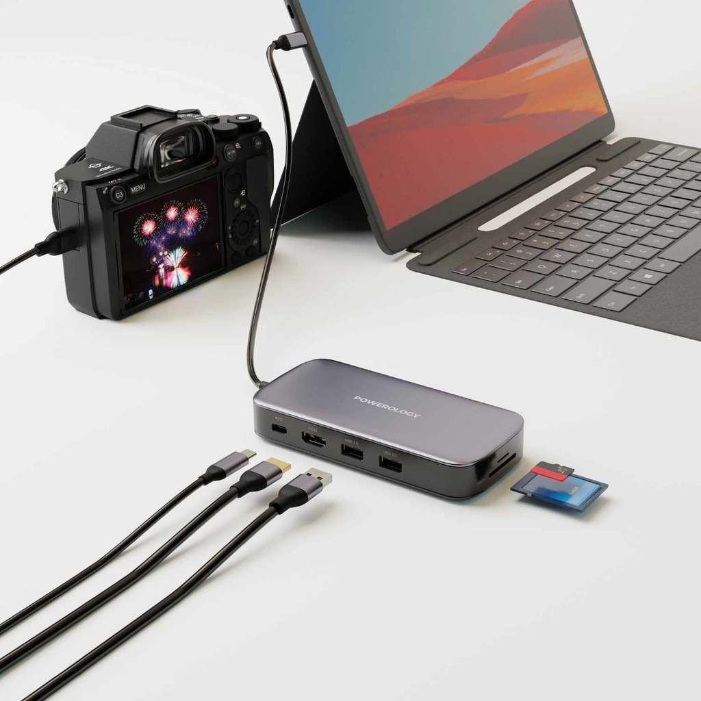 Powerology 256 GB USB-C Hub & SSD Drive All-in-one Connectivity & Storage PD 100W 4 Powerology 256 GB USB-C Hub & SSD Drive All-in-one Connectivity & Storage PD 100W - Image 4