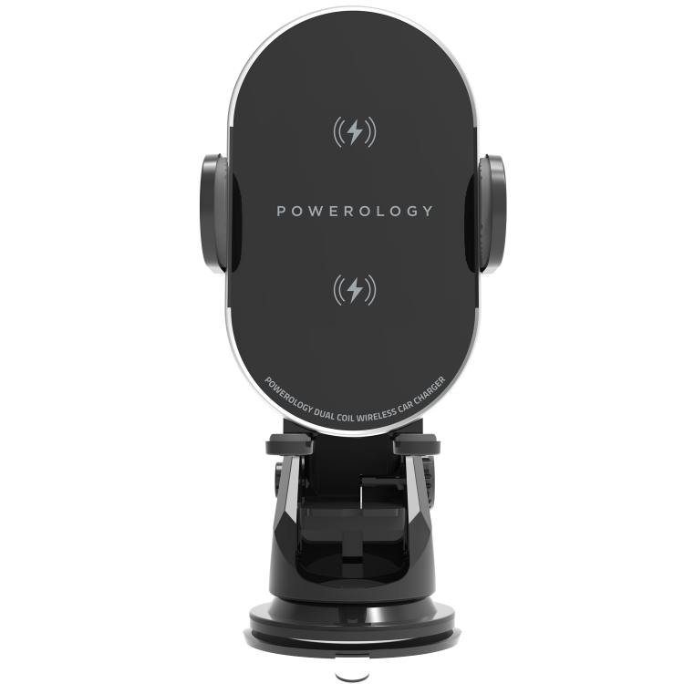 Powerology 3 in 1 Fast Wireless Car Charger Mount Holder 4 Powerology 3 in 1 Fast Wireless Car Charger Mount Holder - Image 4
