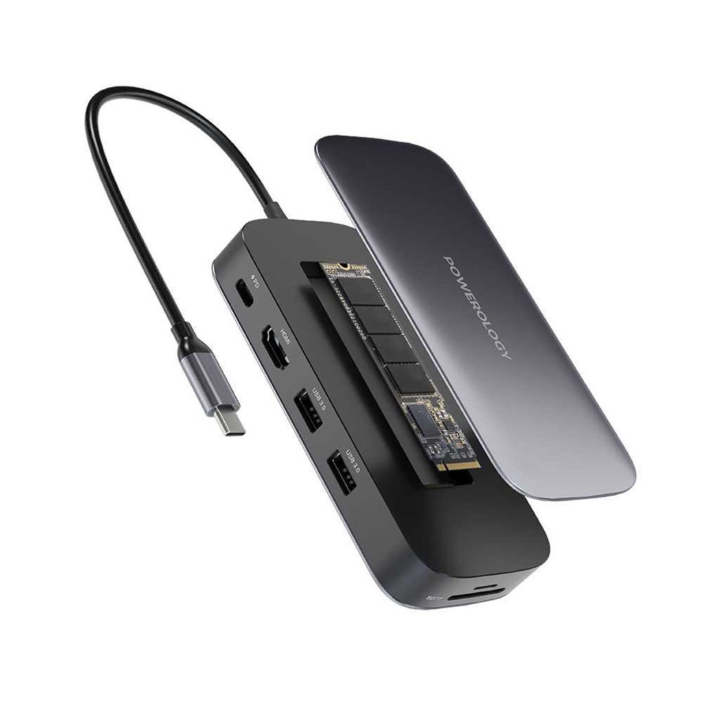Powerology 512GB USB-C Hub & SSD Drive All-in-one Connectivity & Storage PD 100W 3 Powerology 512GB USB-C Hub & SSD Drive All-in-one Connectivity & Storage PD 100W - Image 3